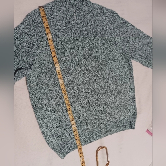 3 X$20 Rebecca Malone Women's Pullover light green Sweater Long Sleeve Size XL - Picture 6 of 7